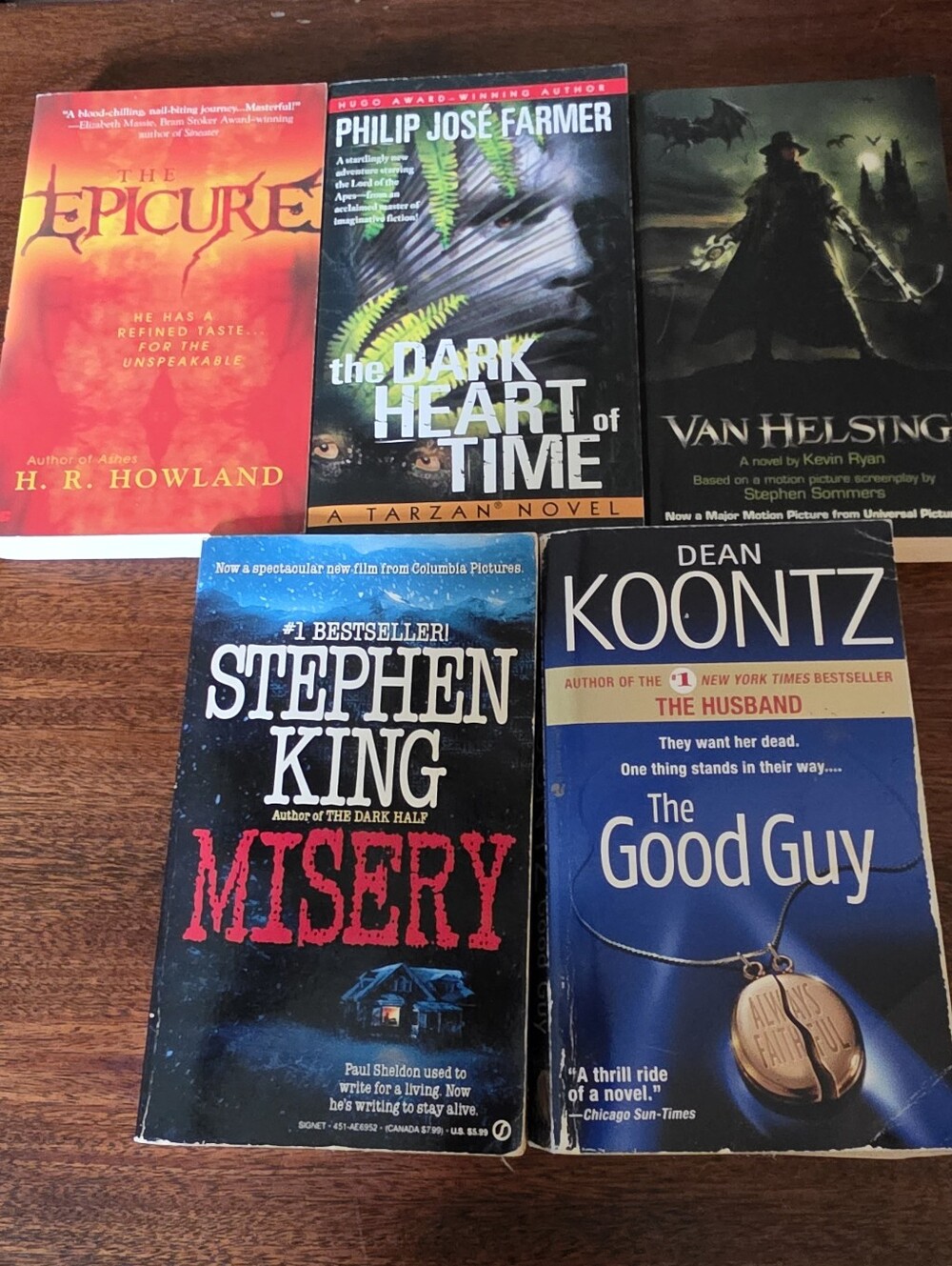 Lot of 5 Horror/Science Fiction Mass Market Paperback Books Stephen King AndMore